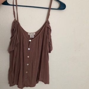 Chloe & Katie open shoulder tank top